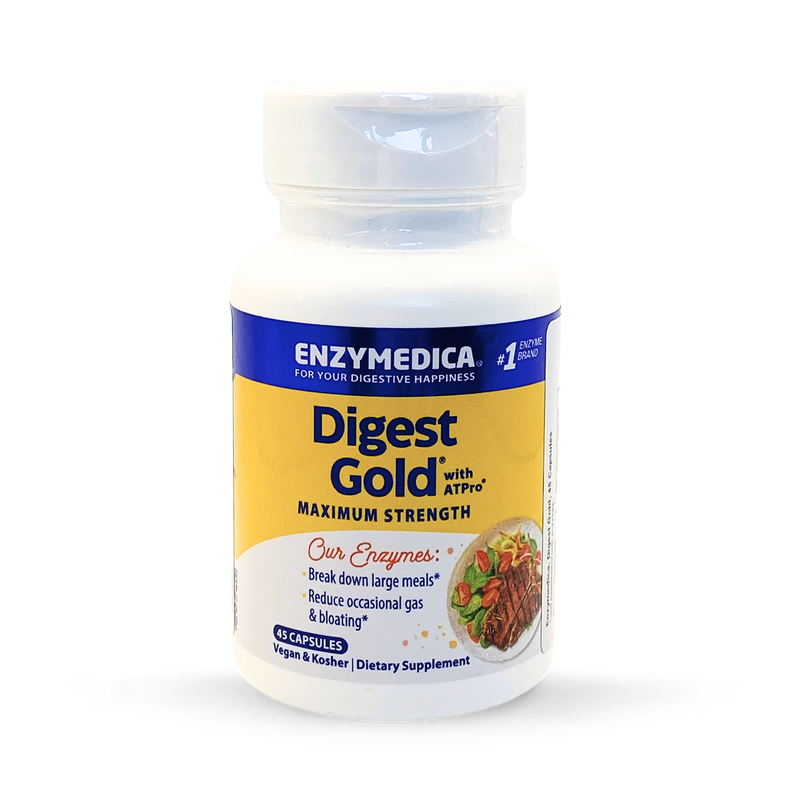 Enzymedica Digest Gold enzyme supplement 45 capsules, UK version