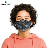 Costco UK Social Lab Triple Layer Reusable Kid's Face Masks 4 Pack- Buy online at McGrocer