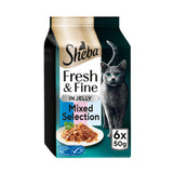 Sheba wet cat food Tuna & Salmon 6x50g pouches, UK version