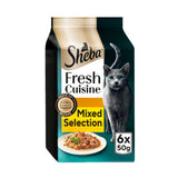 ASDA Sheba Fresh Cuisine Taste of Rome Poultry in Gravy Wet Cat Food 6x50g Pouch- Buy online at McGrocer