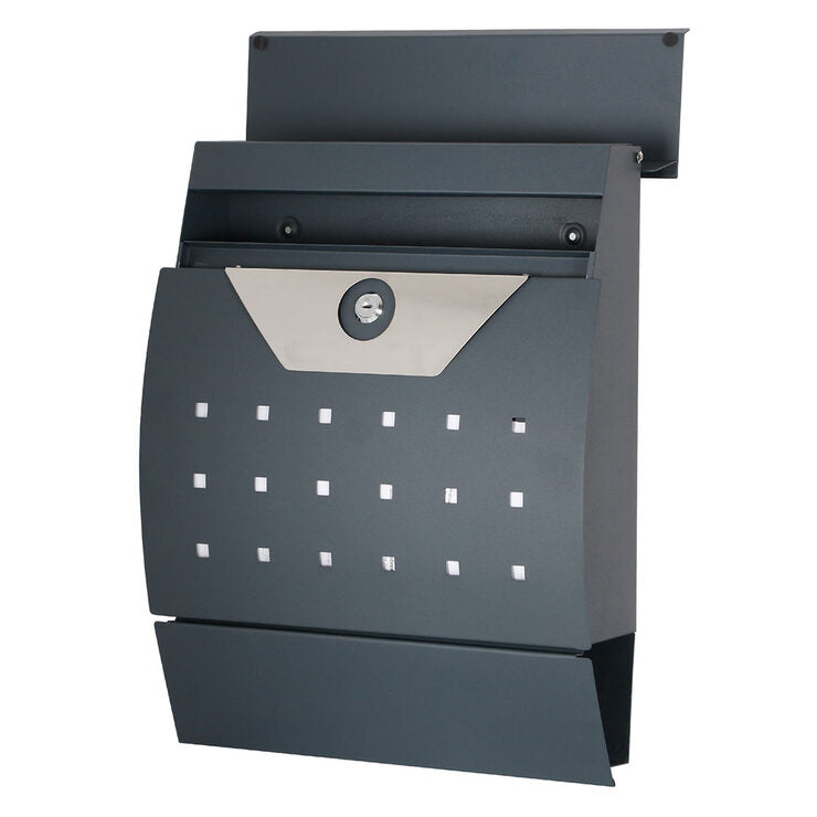 Phoenix Estilo front loading letter box graphite grey (British brand)