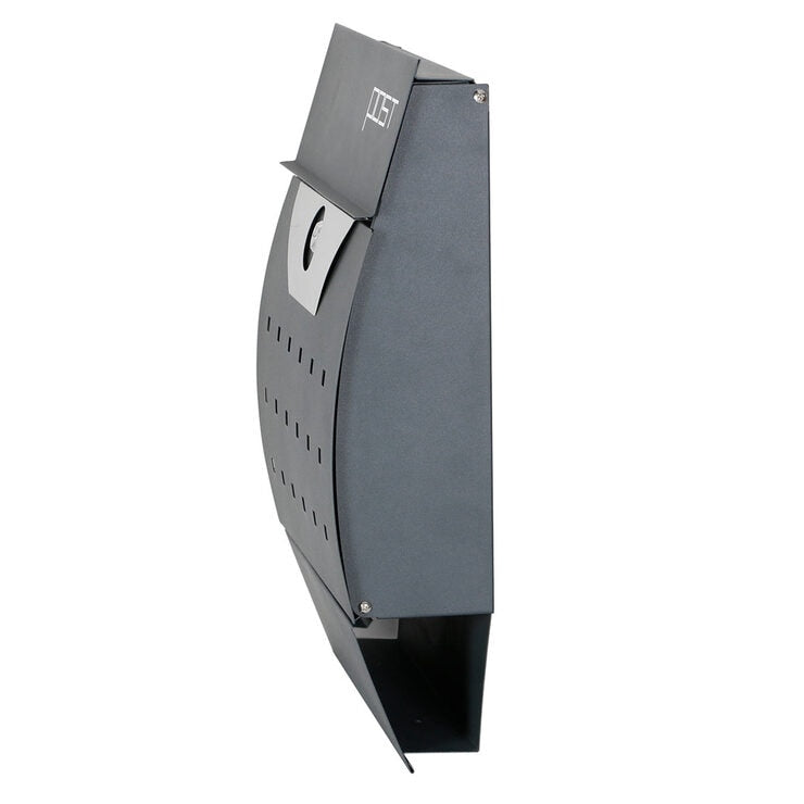 Phoenix Estilo front loading letter box graphite grey (British brand)