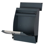 Phoenix Estilo front loading letter box graphite grey (British brand)