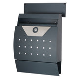 Phoenix Estilo front loading letter box graphite grey (British brand)