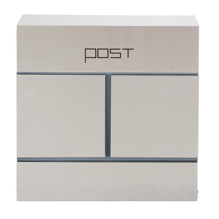 Phoenix Estilo top loading letter box stainless steel with key lock - British product