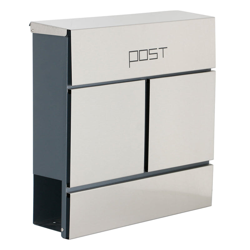 Phoenix Estilo top loading letter box stainless steel with key lock - British product