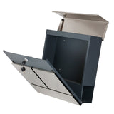 Phoenix Estilo top loading letter box stainless steel with key lock - British product