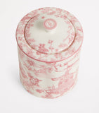 Harrods bone china Toile tea caddy - British product