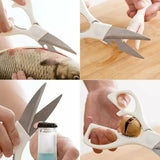 Echo Trinity 3-way stainless steel kitchen scissors (British brand)