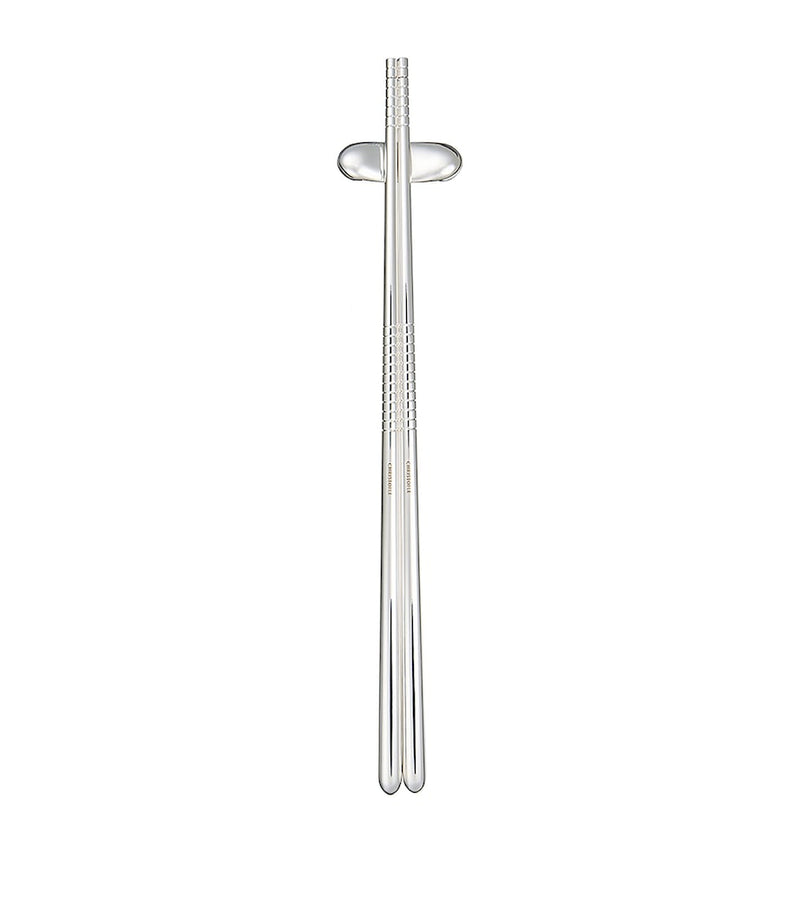 Christofle MOOD silver-plated chopsticks rest - British product