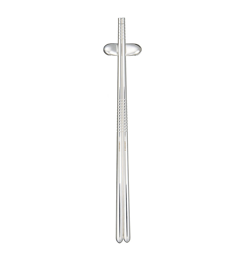 Christofle MOOD silver-plated chopsticks rest - British product
