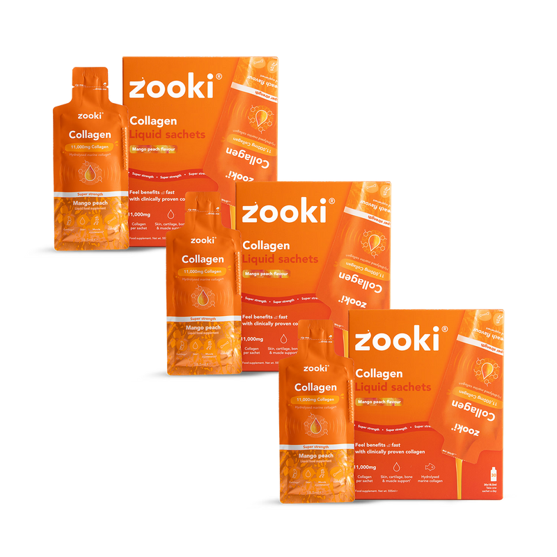 Zooki marine collagen supplement Mango Peach 90 sachets - British product