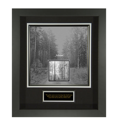 Harrods Autographed Taylor Swift Folklore CD Cover Display in Bespoke Frame- Buy online at McGrocer