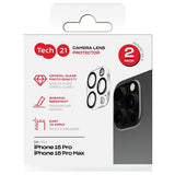 Tech21 glass camera protector twinpack iPhone 15 Pro - British product
