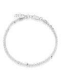 Silver Sparkle Bracelet sterling silver adjustable 19cm (British brand)