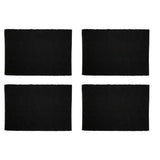 Habitat ribbed placemats set charcoal grey 48x33cm, imported from the UK