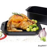 BergHOFF double roasting pan with grill lid 42cm, imported from the UK