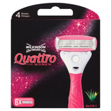 Wilkinson Sword Quattro For Women Razor Blades 6 per pack GOODS M&S