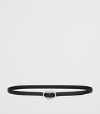 Saint Laurent leather oval belt with crystal buckle - British product