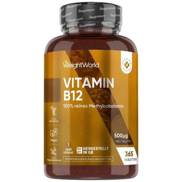 WeightWorld vegan B12 500mcg 365 tablets (British brand)