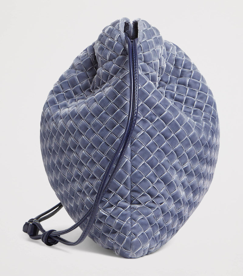 Bottega Veneta Dustbag shoulder bag in velvet lambskin, imported from the UK
