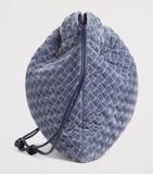 Bottega Veneta Dustbag shoulder bag in velvet lambskin, imported from the UK