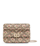 Valentino Garavani Small Jacquard Rockstud Spike shoulder bag (British brand)