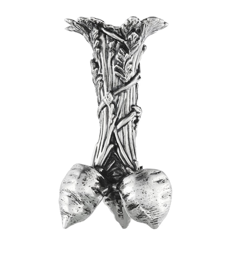 Christofle silver-plated Bunch of Carrots vase 10.5cm - British product