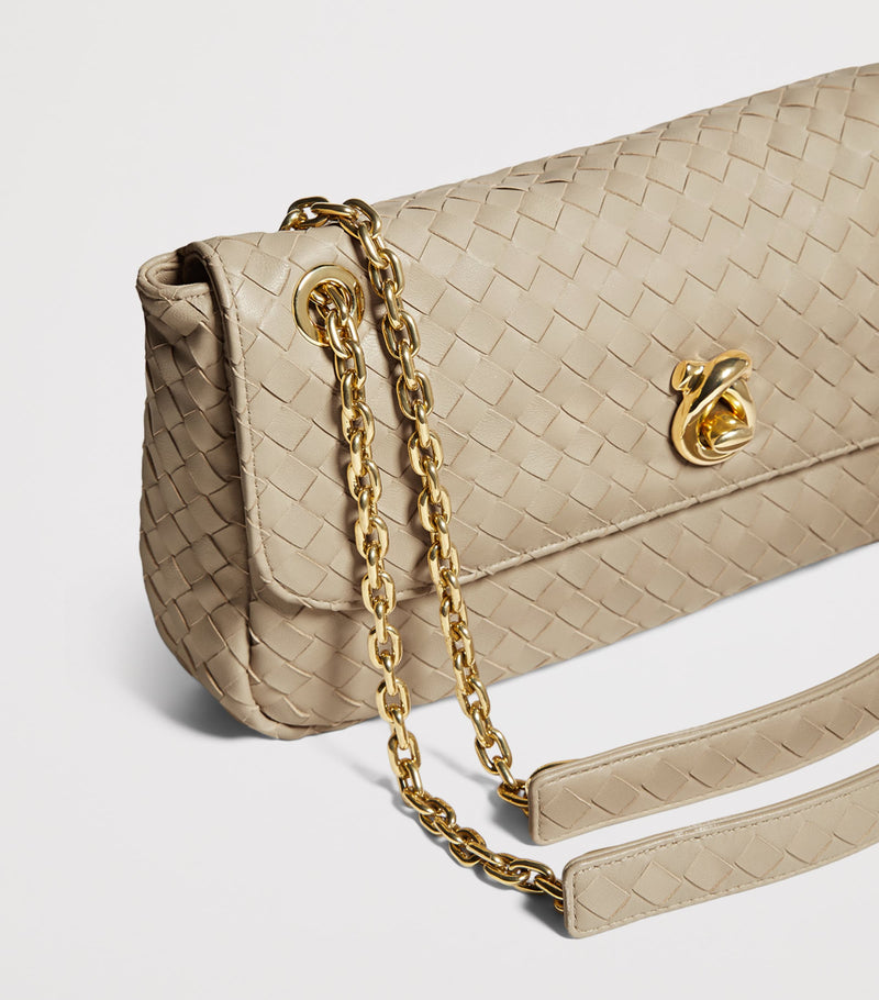 Bottega Veneta Madison shoulder bag lambskin Intrecciato weave, imported from the UK