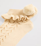 Valentino cotton-blend pom-pom socks (British brand)