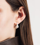 Sophie Bille Brahe hoop earrings in yellow gold and pearl (British brand)