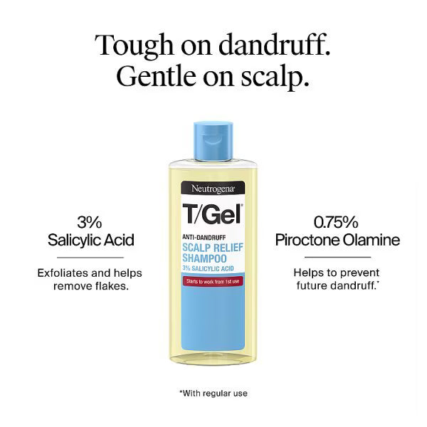 Neutrogena T Gel Anti Dandruff Shampoo 250ml, imported from the UK