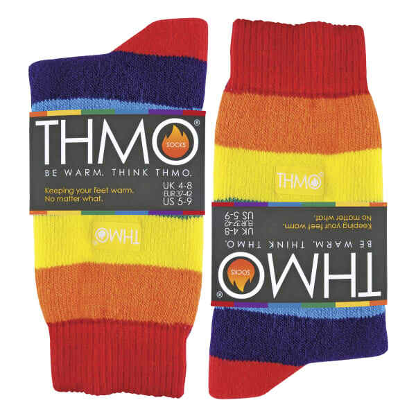 THMO Thermal Socks Rainbow One Pair (British brand)