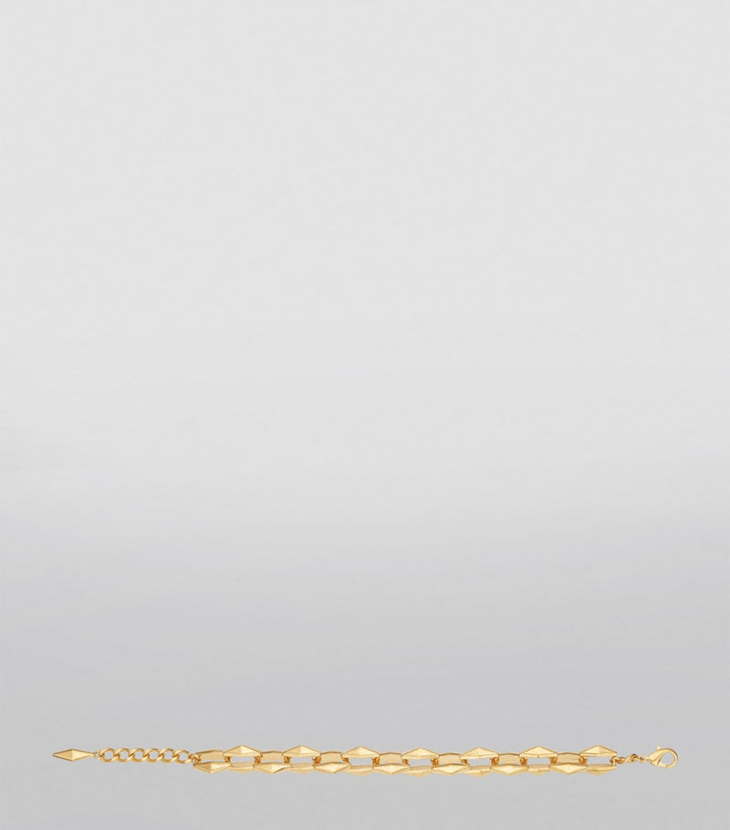 Jimmy Choo gold-tone chain bracelet 18cm, imported from the UK