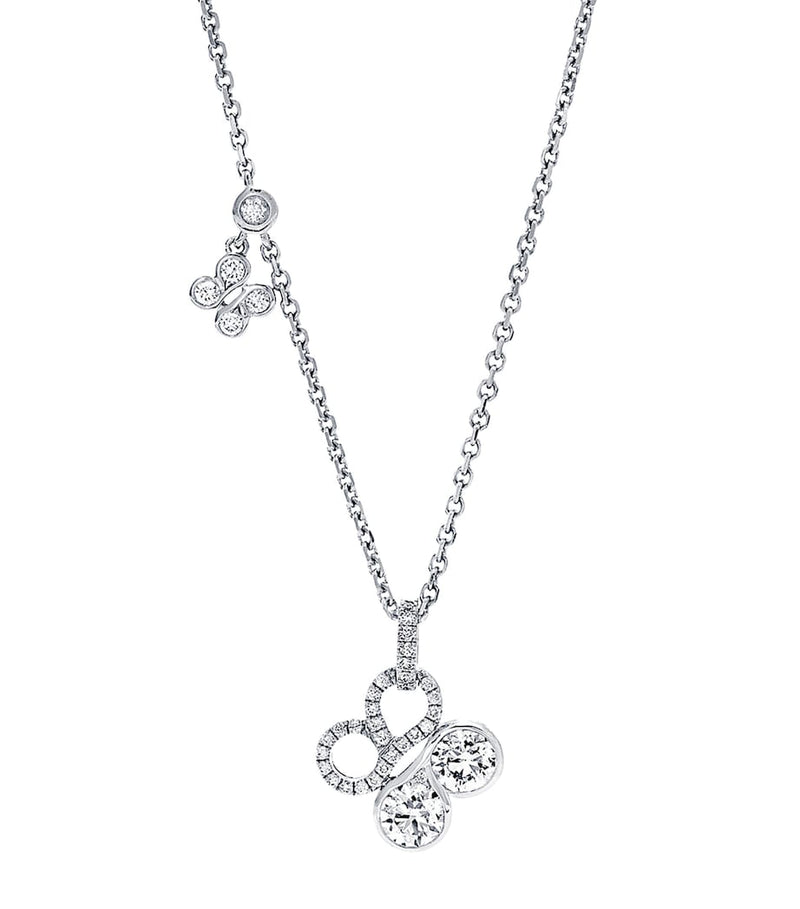 Boodles white gold diamond necklace, UK version