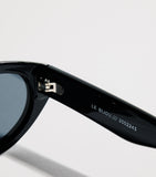 Le Specs Le Bijou oval sunglasses with gold-tone detailing, UK version