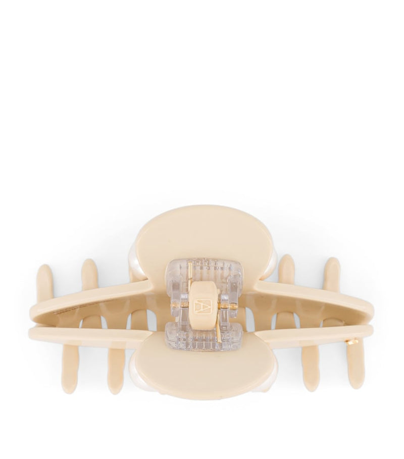 Alexandre de Paris oversize pearl-detail claw hair clip 8.5cm, imported from the UK