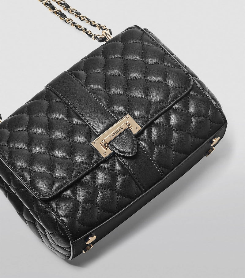 Aspinal of London Lottie leather shoulder bag, imported from the UK