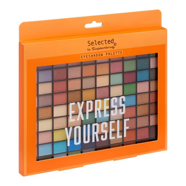 Selected by Superdrug eyeshadow palette 100 shades (British brand)
