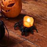 Livingandhome Halloween spider LED candles set of 12, UK version