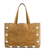 Harrods Valentino Garavani Suede Nellcôte Tote Bag- Buy online at McGrocer