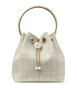 Harrods Jimmy Choo Bon Bon Woven Top-Handle Bag- Buy online at McGrocer