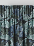 William Morris Acanthus indigo blue curtains, imported from the UK