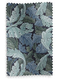 William Morris Acanthus indigo blue curtains, imported from the UK