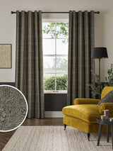 Next William Morris At Home Iron Grey Marigold Velvet Made to Measure Curtains- Buy online at McGrocer