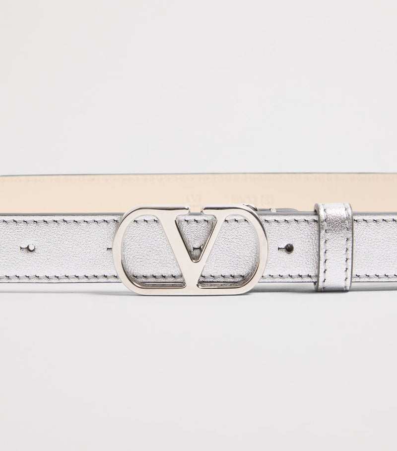 Valentino Garavani VLogo leather belt 2cm, imported from the UK