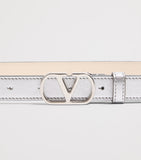 Valentino Garavani VLogo leather belt 2cm, imported from the UK