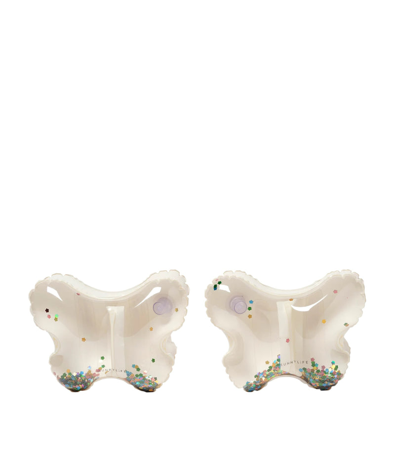 Sunnylife inflatable armbands glitter butterfly set of 2, UK version