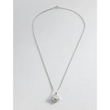 Revere silver cubic zirconia heart pendant and earrings set, imported from the UK