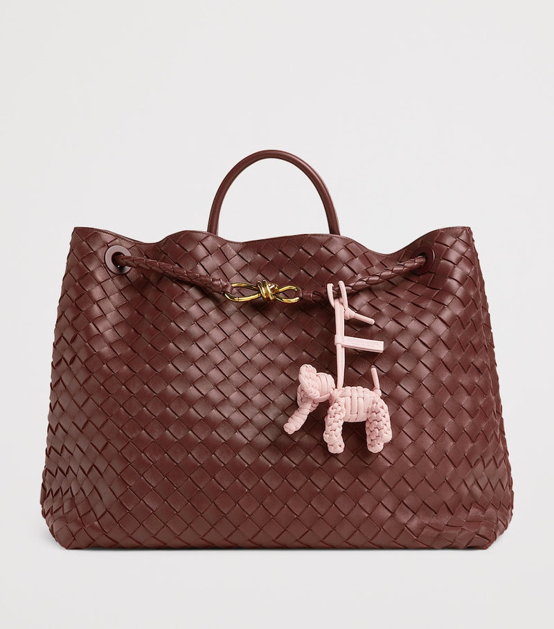 Bottega Veneta intreccio nappa leather elephant charm, UK version